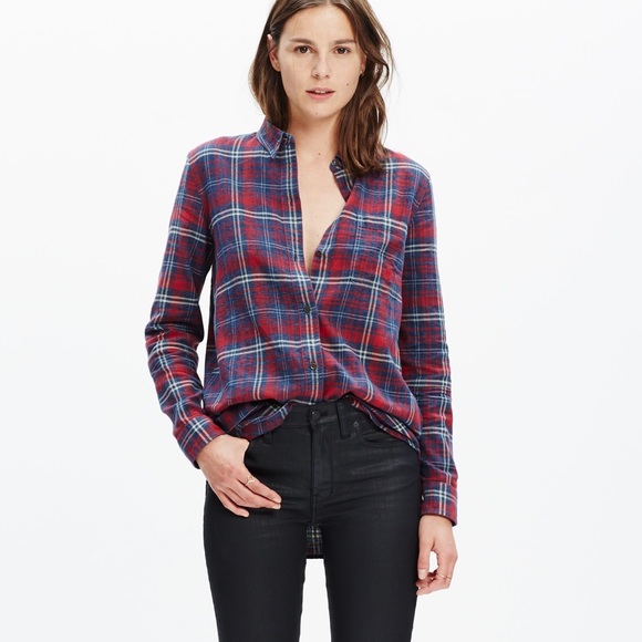 Madewell Tops - Madewell soft plaid flannel top